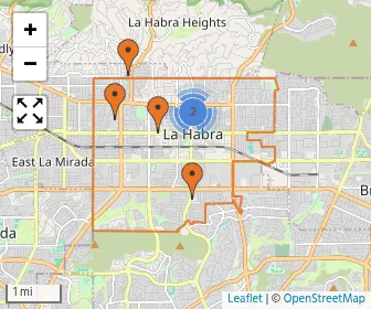 Area schools map